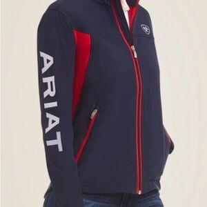 Ariat Women's Utility Jacket in Navy and Red